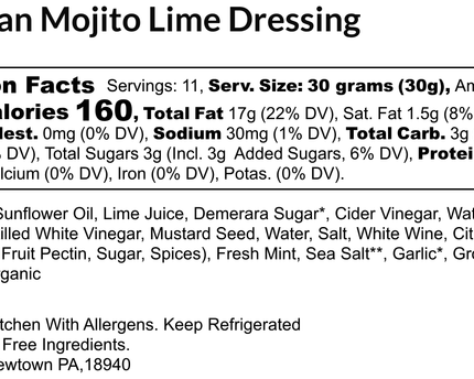 Brazilian Lime Mojito Dressing