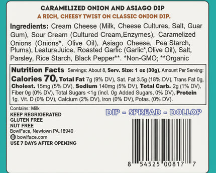 Caramelized Onion and Asiago Dip