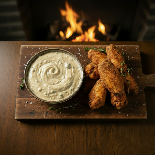 Black and Blue Dip (Mushroom and Blue Cheese)